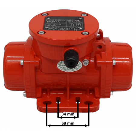 SILNIK WIBRACYJNY ELEKTROWIBRATOR MV60/3 3000 OBR 0,08kW 0,7kN 3-FAZOWY